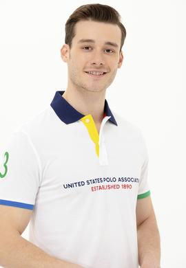 Erkek Beyaz Polo Yaka Tişört - 50263393027