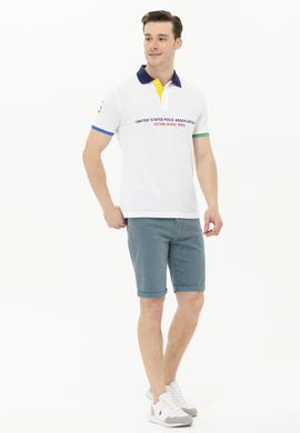 Erkek Beyaz Polo Yaka Tişört - 50263393027