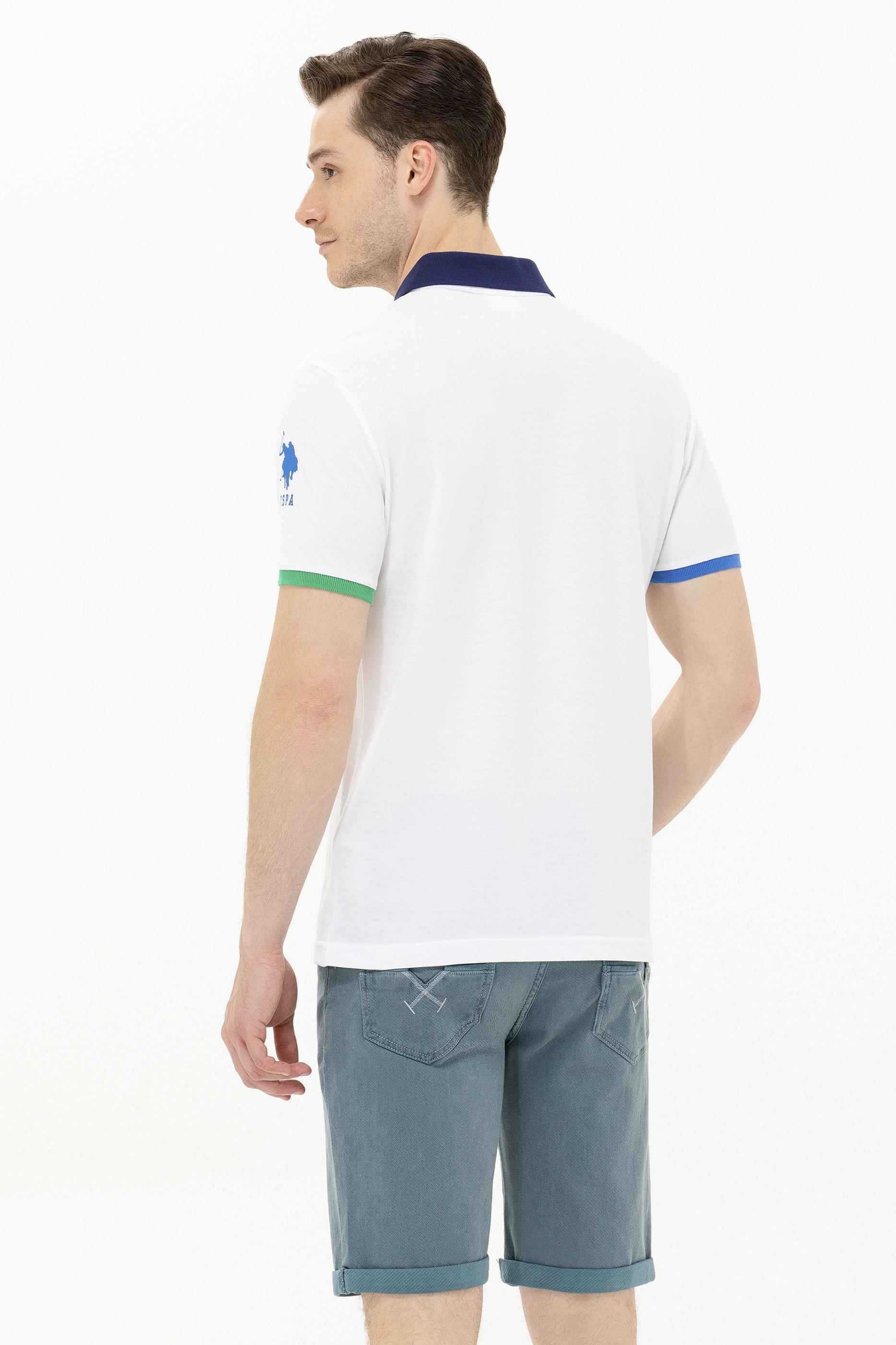 Erkek Beyaz Polo Yaka Tişört