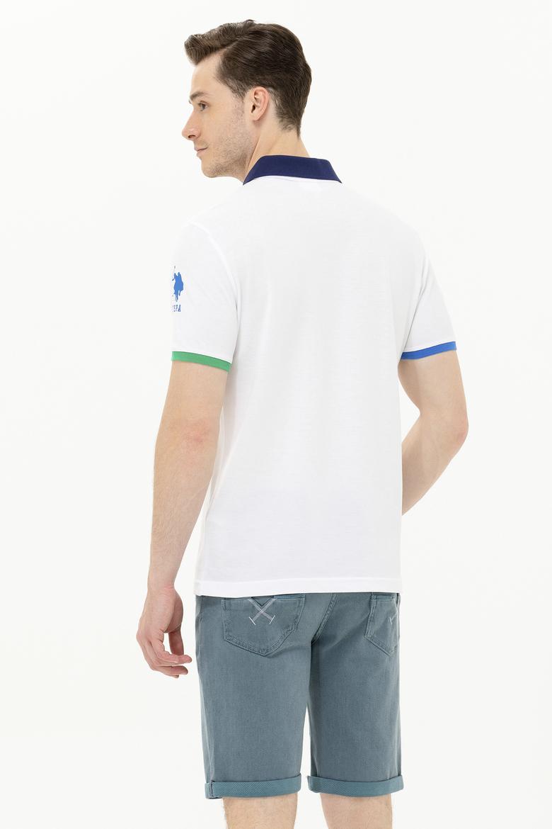 Erkek Beyaz Polo Yaka Tişört - 50263393027