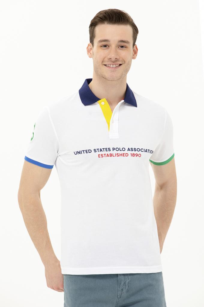 Erkek Beyaz Polo Yaka Tişört