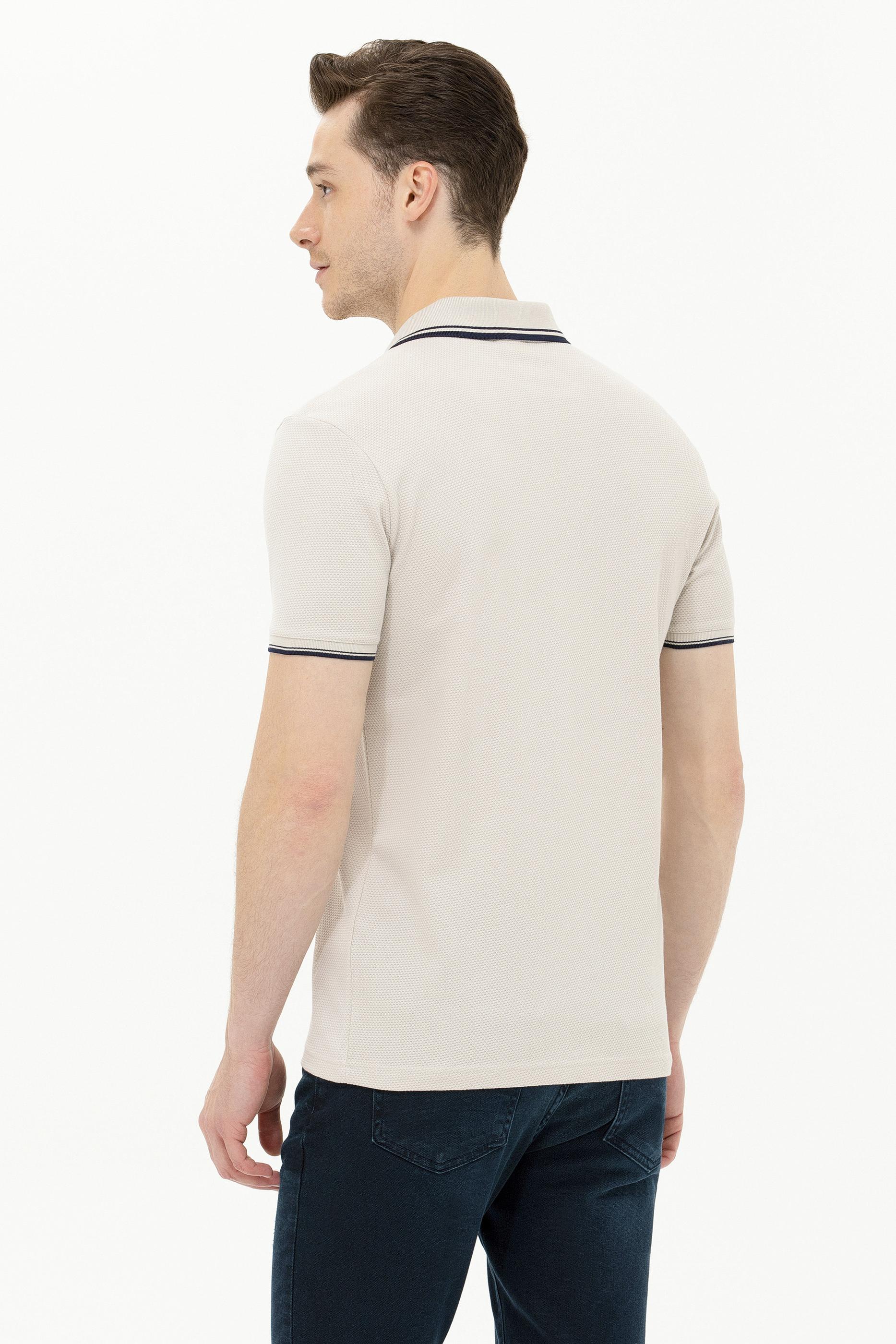 Erkek Taş Polo Yaka Tişört