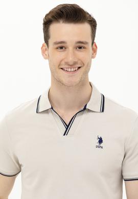 Erkek Taş Polo Yaka Tişört - 50263441030