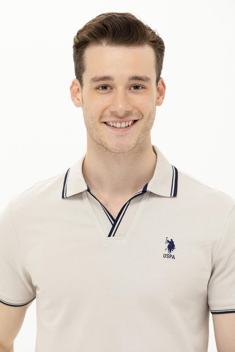 Erkek Taş Polo Yaka Tişört - 50263441030