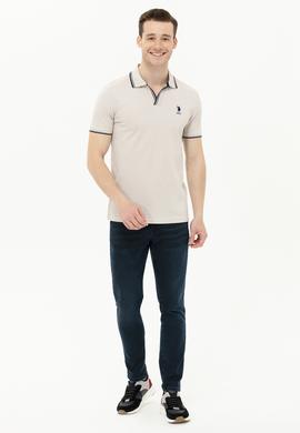 Erkek Taş Polo Yaka Tişört - 50263441030