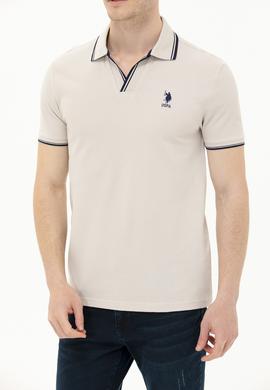 Erkek Taş Polo Yaka Tişört - 50263441030