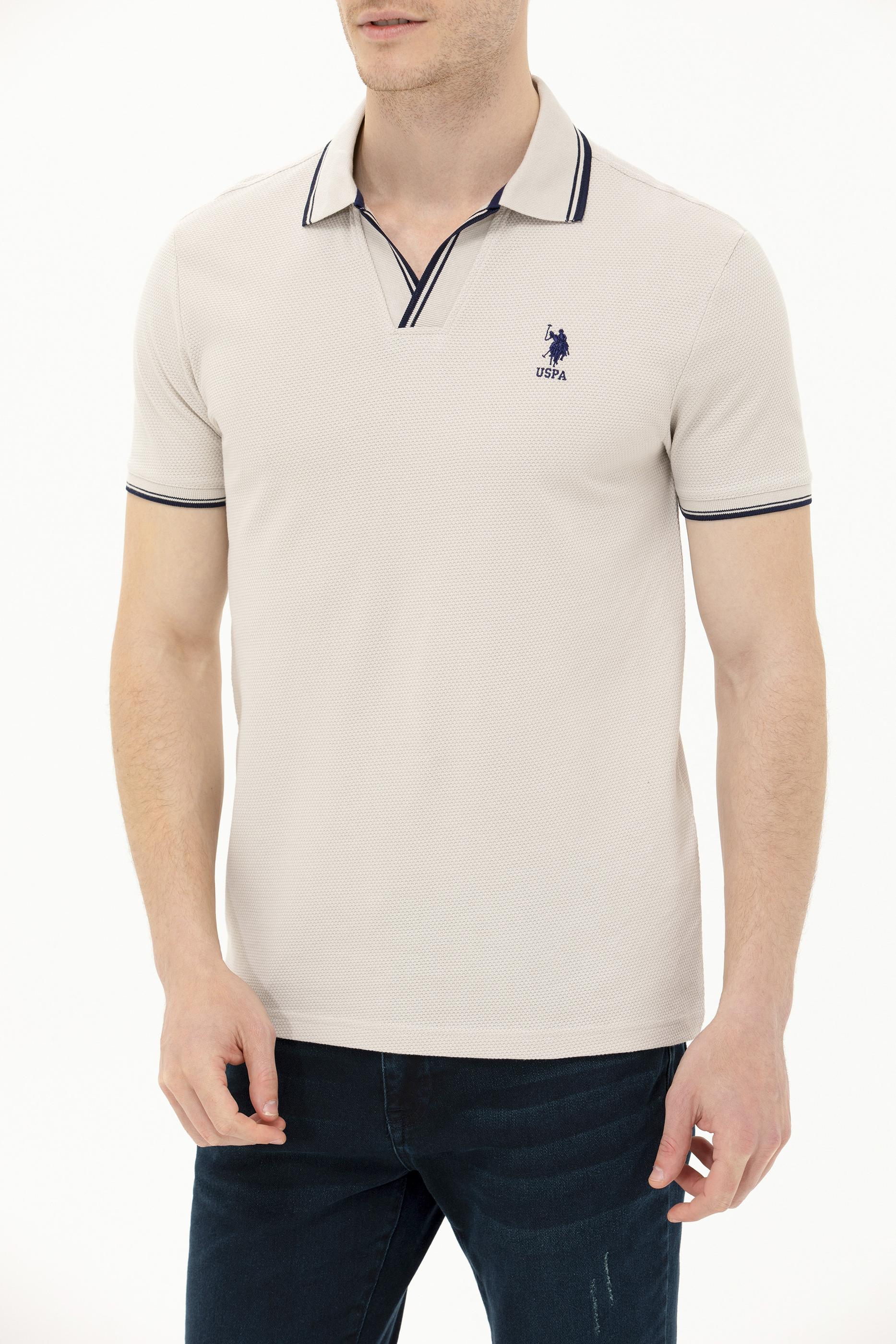 Erkek Taş Polo Yaka Tişört