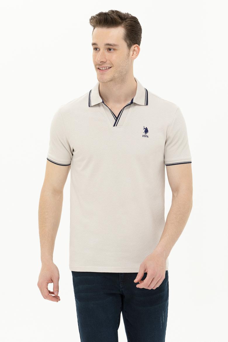 Erkek Taş Polo Yaka Tişört