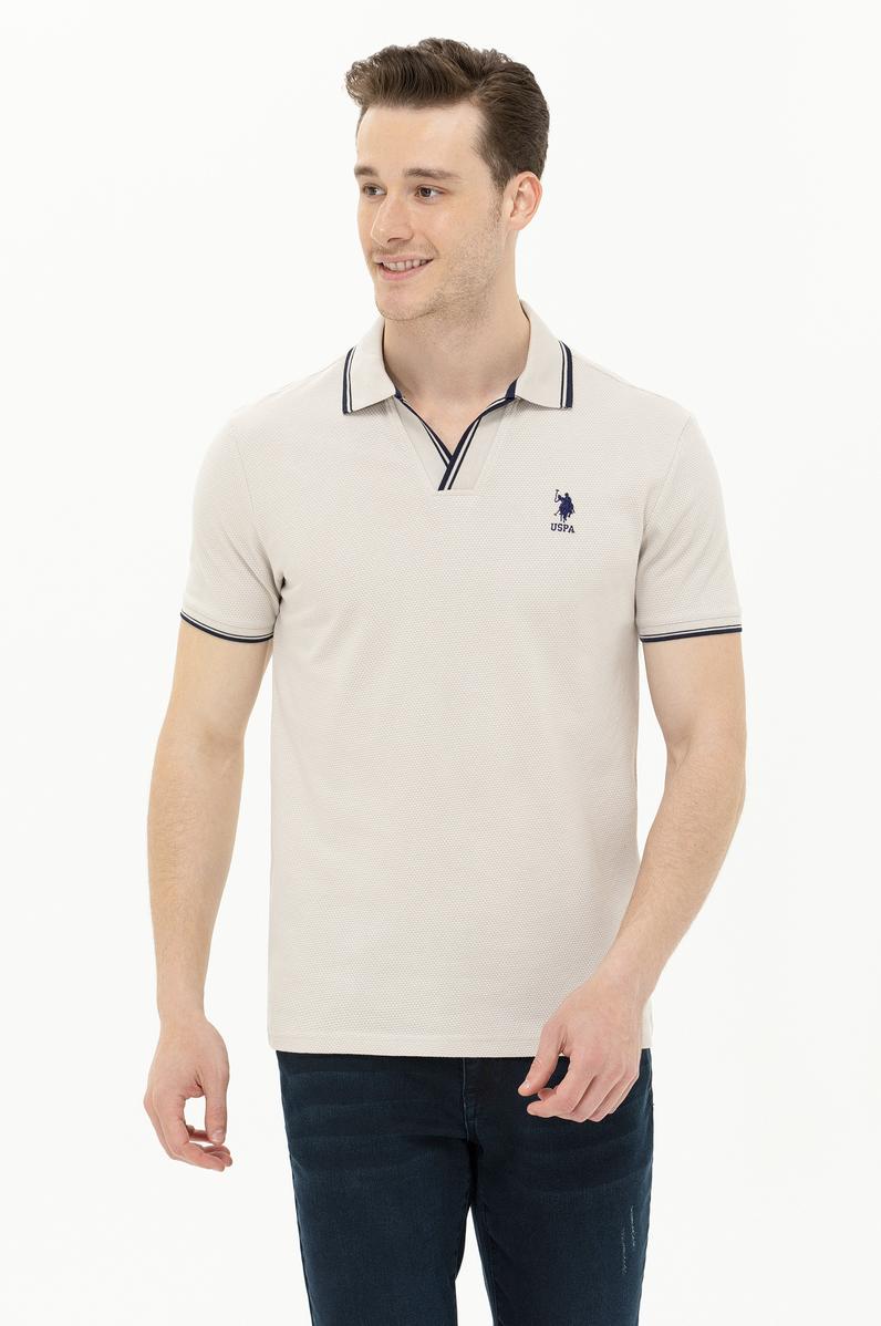 Erkek Taş Polo Yaka Tişört