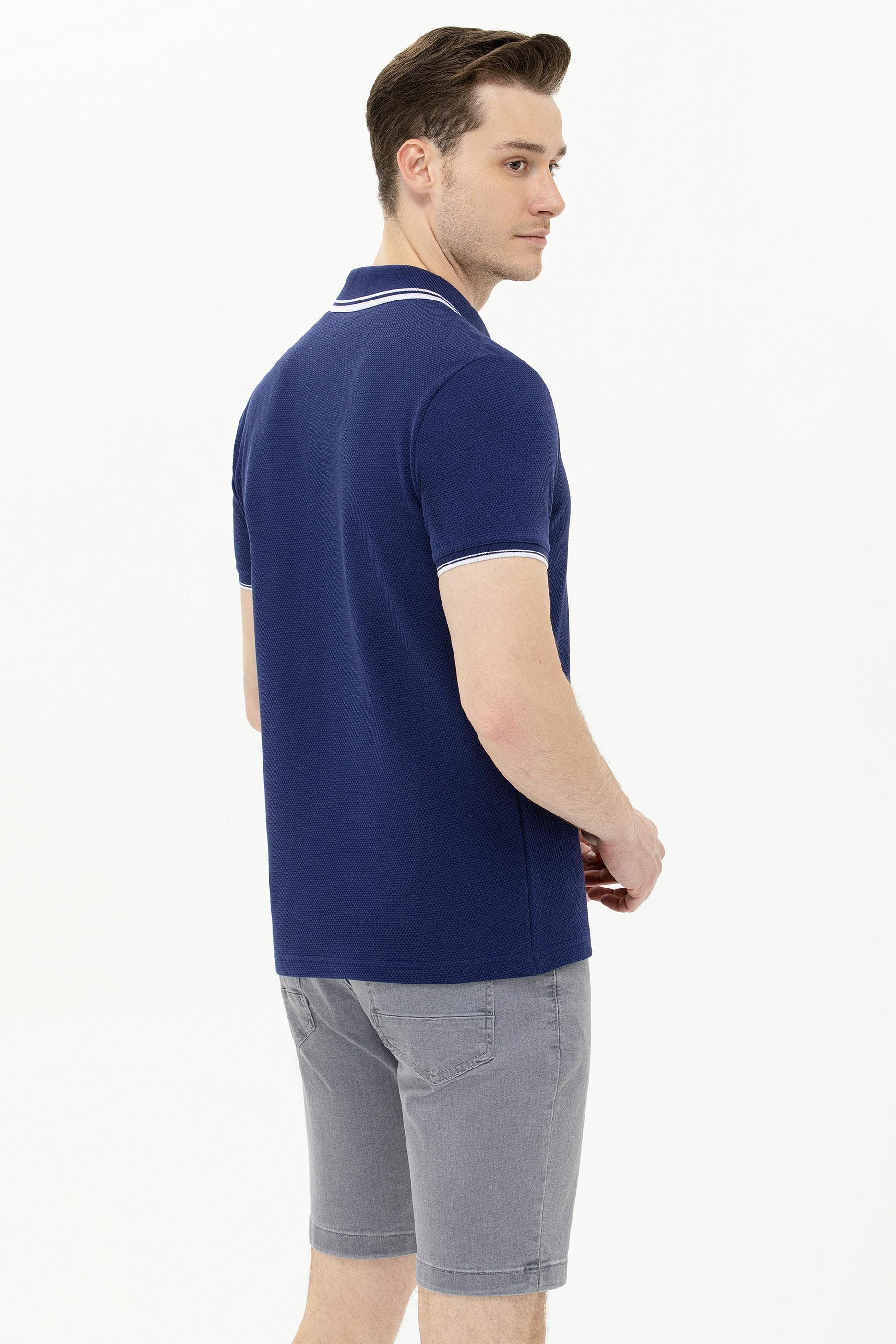 Erkek Lacivert Polo Yaka T-Shirt