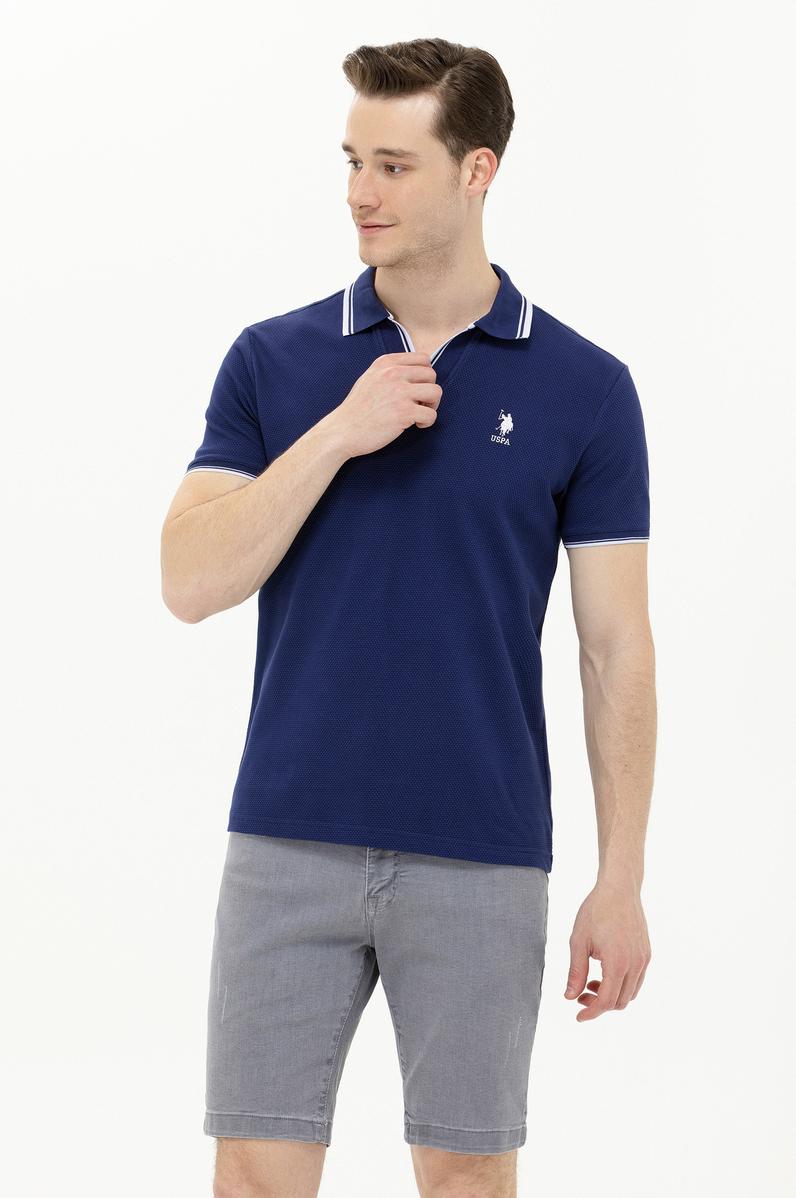 Erkek Lacivert Polo Yaka T-Shirt