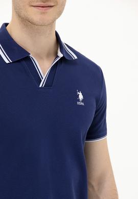 Erkek Lacivert Polo Yaka T-Shirt - 50263441034