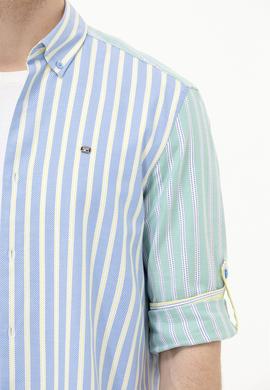 Erkek Saks Uzun Kollu Gömlek - 50263892009