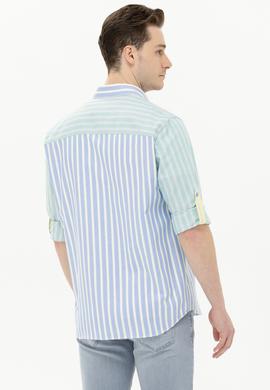 Erkek Saks Uzun Kollu Gömlek - 50263892009