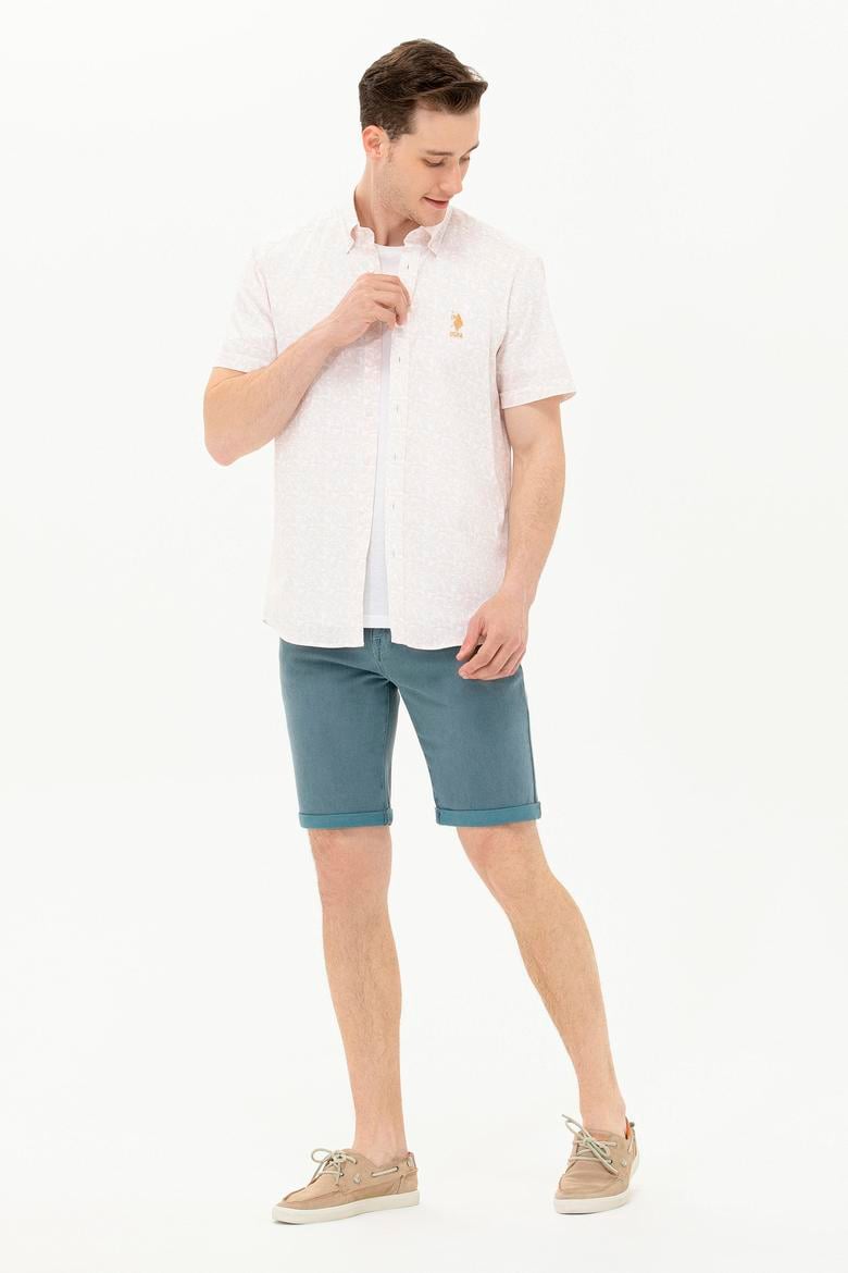 Erkek Camel Kısa Kollu Gömlek - 50264417012