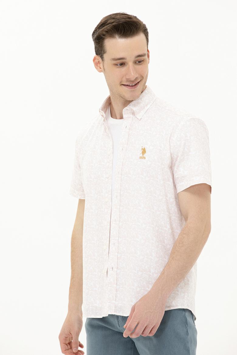 Erkek Camel Kısa Kollu Gömlek - 50264417012