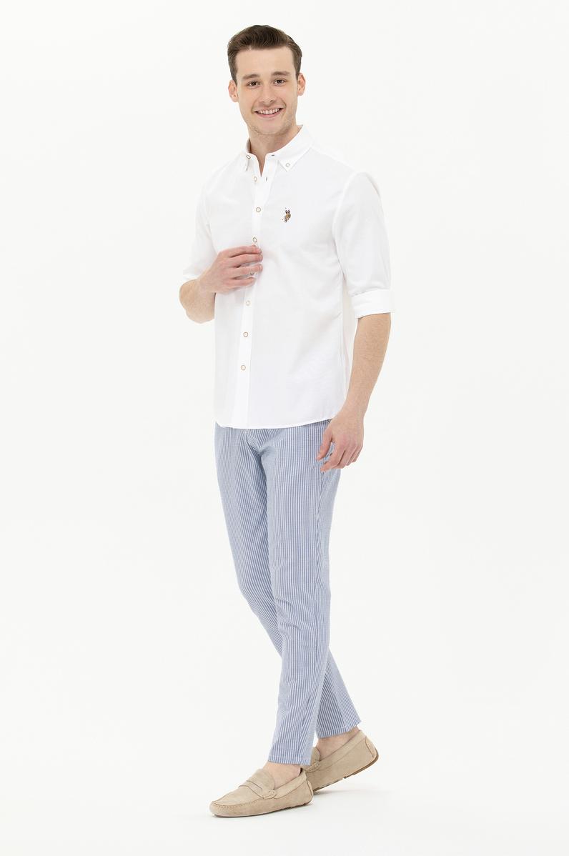 Erkek Mavi Kanvas Pantolon