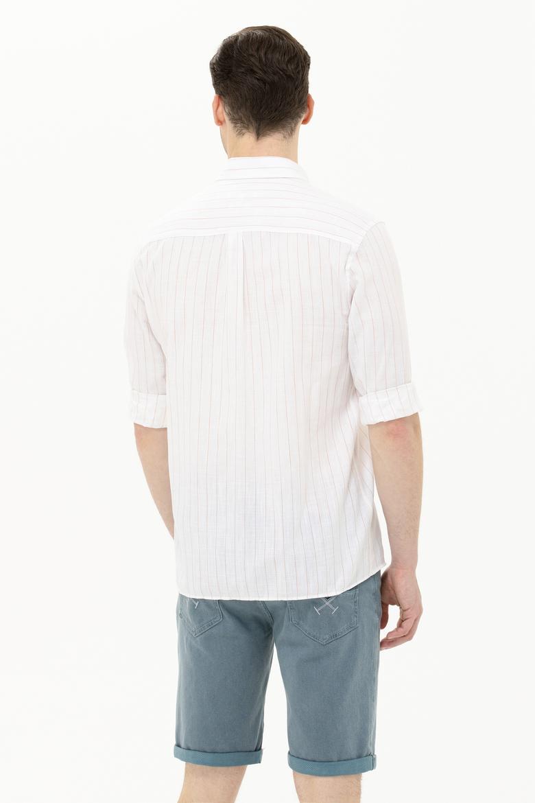 Erkek Kiremit Uzun Kollu Gömlek - 50269875001