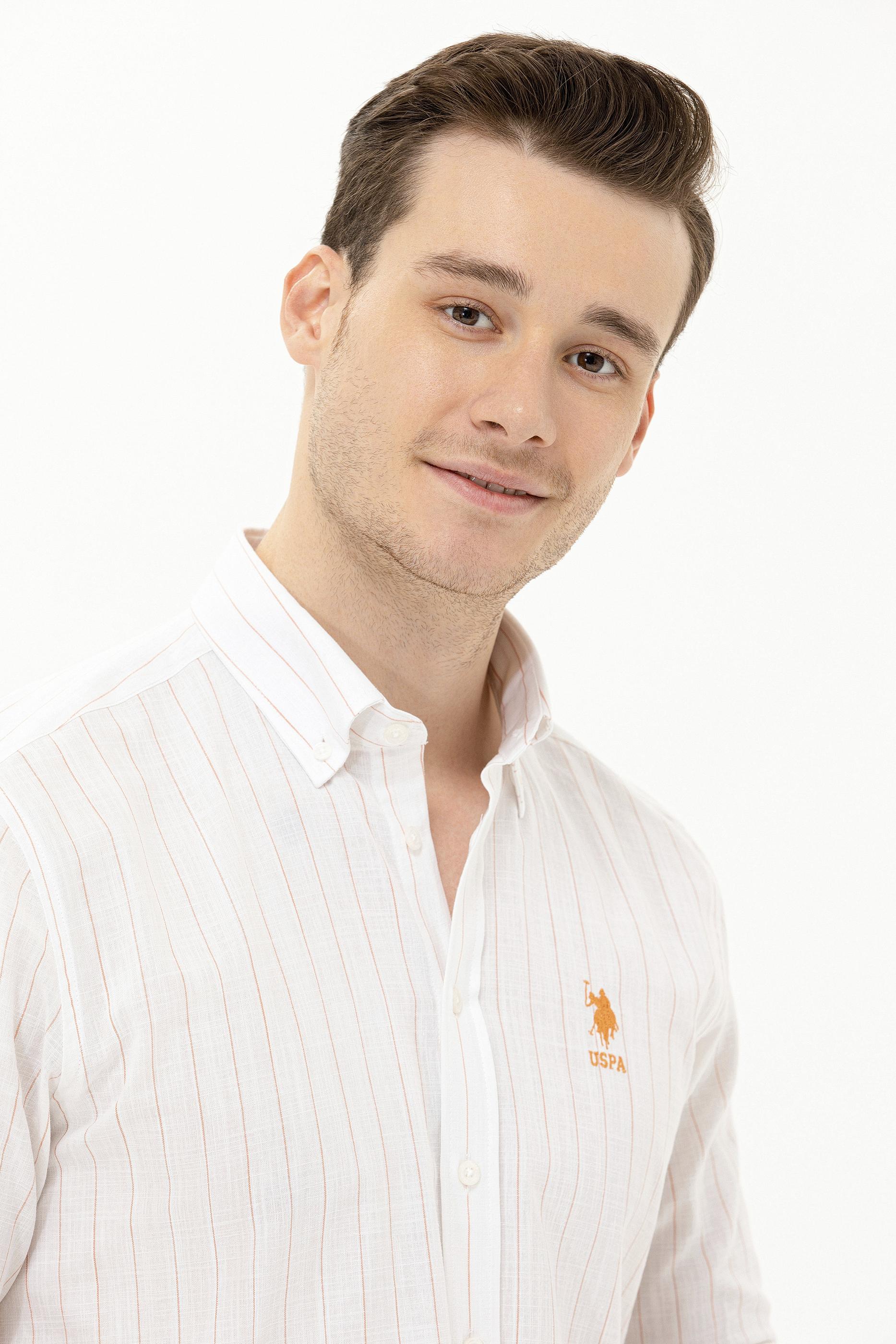 Erkek Kiremit Uzun Kollu Gömlek