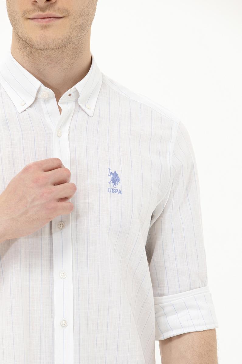 Erkek Mavi Uzun Kollu Gömlek