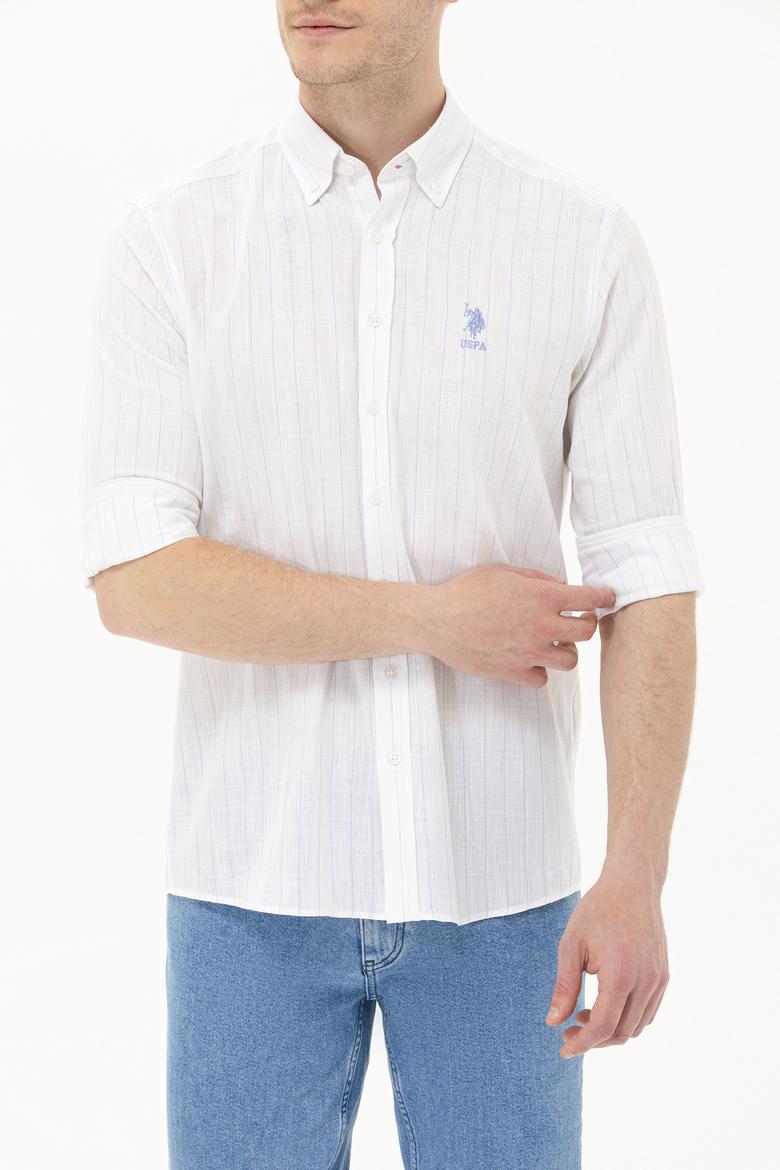 Erkek Mavi Uzun Kollu Gömlek - 50269875015