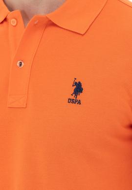 Erkek Turuncu Basic Polo Yaka Tişört - 50249153198