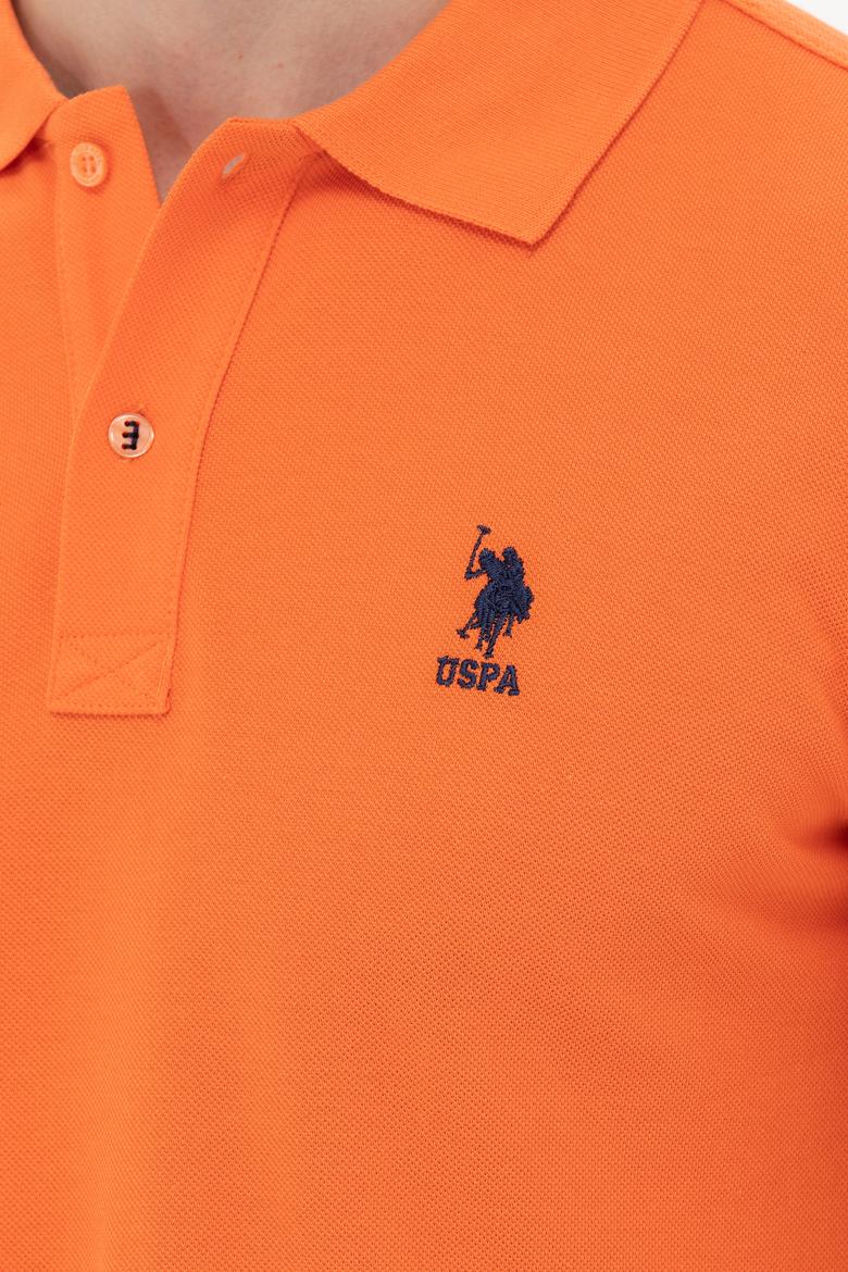 Erkek Turuncu Basic Polo Yaka Tişört - 50249153198