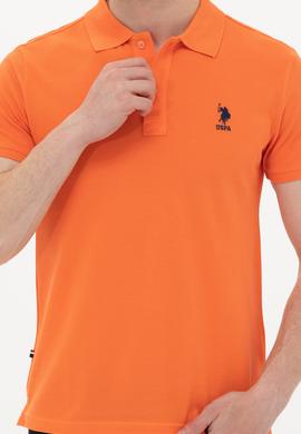 Erkek Turuncu Basic Polo Yaka Tişört - 50249153198