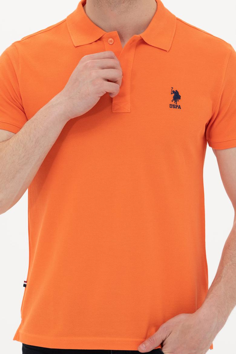 Erkek Turuncu Basic Polo Yaka Tişört - 50249153198