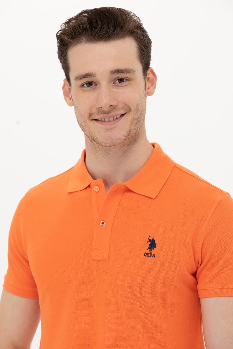 Erkek Turuncu Basic Polo Yaka Tişört - 50249153198