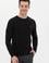 Erkek Siyah Bisiklet Yaka Basic Triko Kazak