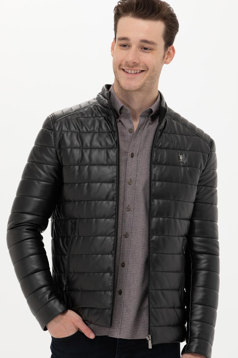 Erkek Siyah Deri Ceket - 50269044044