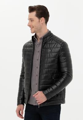 Erkek Siyah Deri Ceket - 50269044044