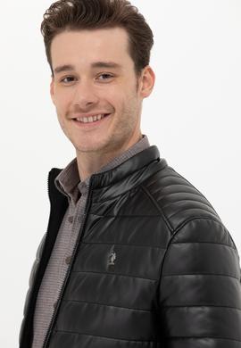 Erkek Siyah Deri Ceket - 50269044044