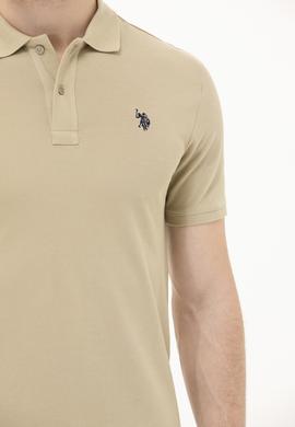 Erkek Haki Basic Polo Yaka Tişört - 50262933095