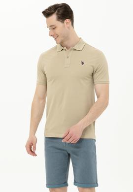 Erkek Haki Basic Polo Yaka Tişört - 50262933095