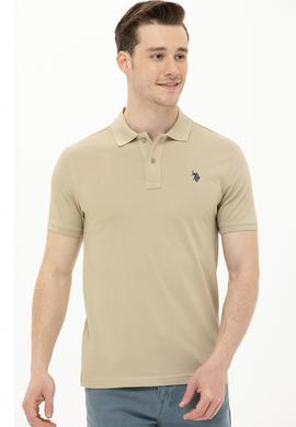 Erkek Haki Basic Polo Yaka Tişört - 50262933095