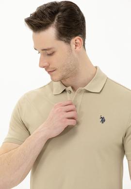 Erkek Haki Basic Polo Yaka Tişört - 50262933095