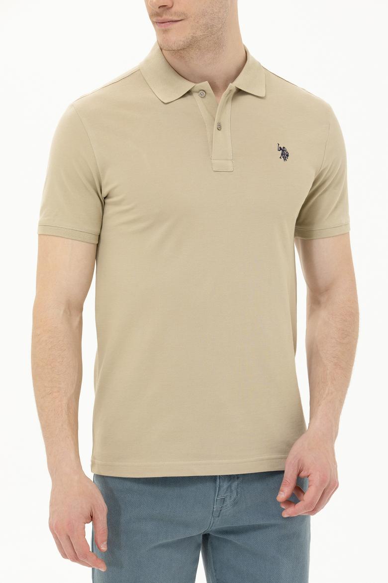 Erkek Haki Basic Polo Yaka Tişört - 50262933095