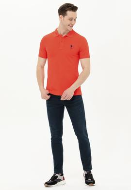 Erkek Kırmızı Basic Polo Yaka Tişört - 50262969159