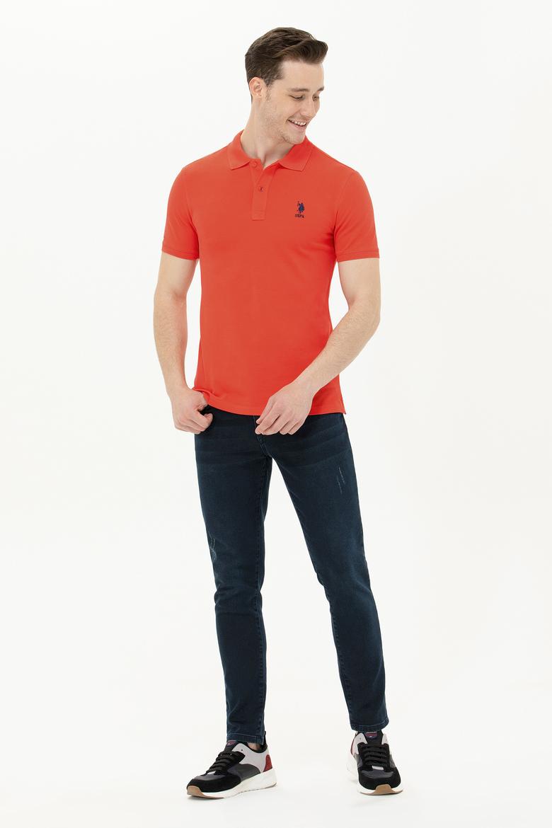 Erkek Kırmızı Basic Polo Yaka Tişört - 50262969159