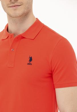 Erkek Kırmızı Basic Polo Yaka Tişört - 50262969159