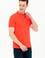 Erkek Kırmızı Basic Polo Yaka Tişört