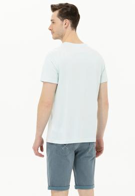 Erkek Nil Basic Bisiklet Yaka Tişört - 50262976241