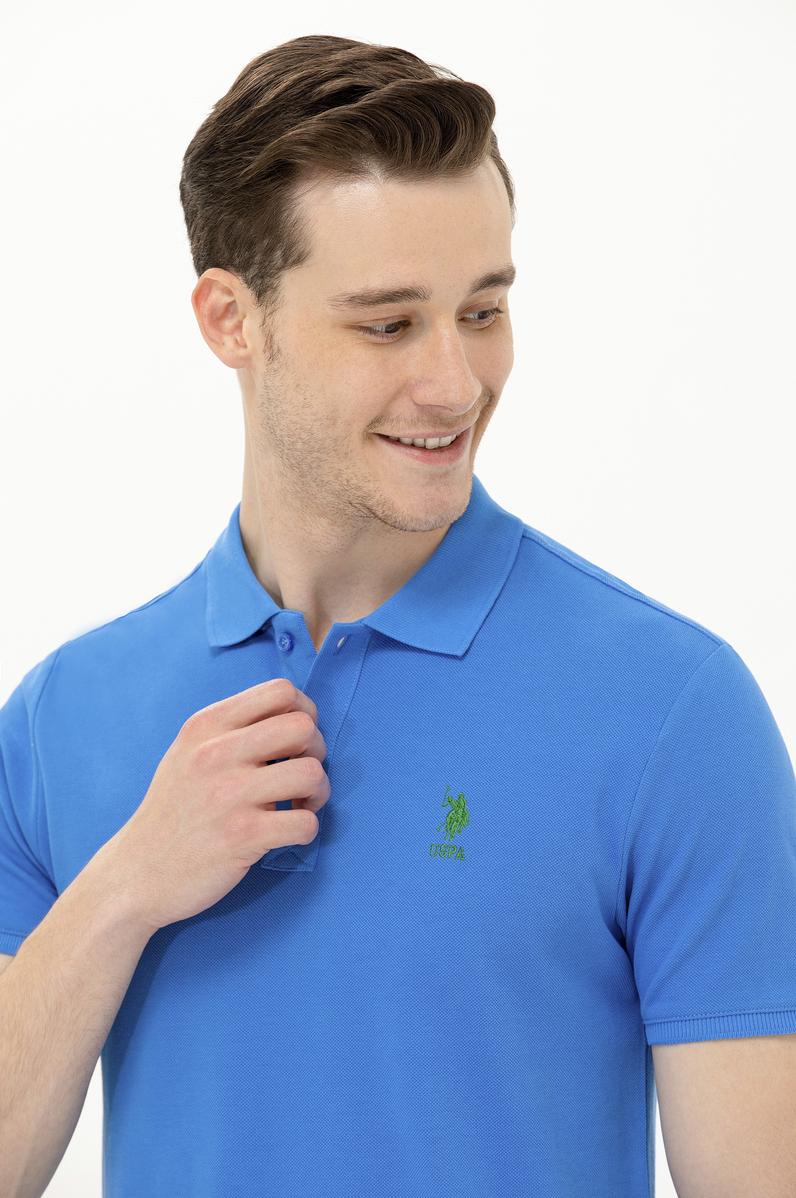 Erkek Saks Basic Polo Yaka Tişört