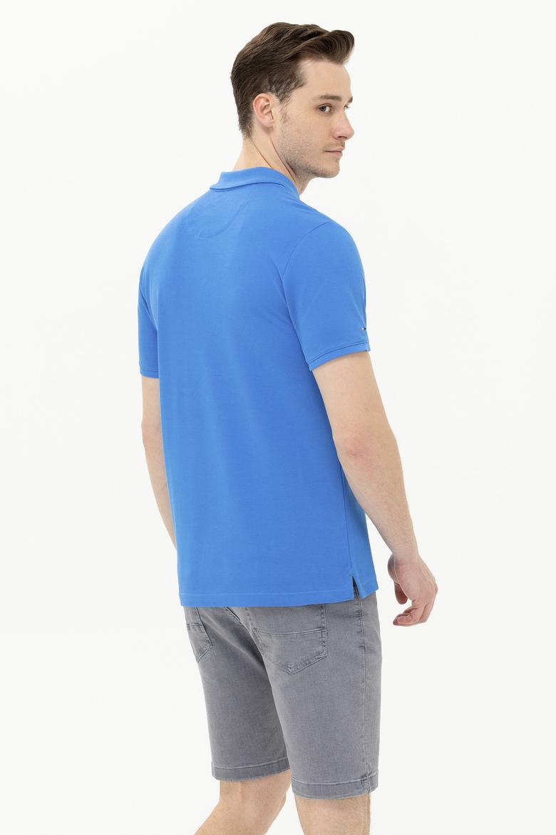 Erkek Saks Basic Polo Yaka Tişört - 50266337012