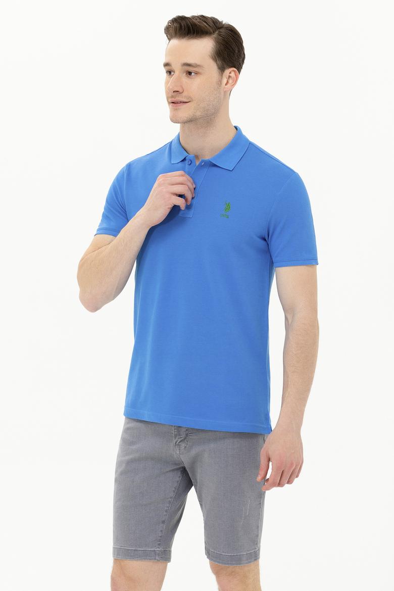 Erkek Saks Basic Polo Yaka Tişört - 50266337012