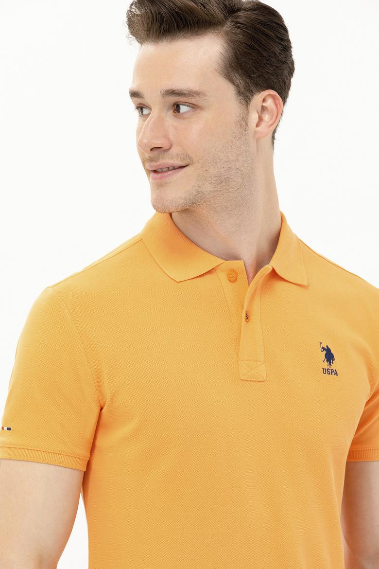 Erkek Turuncu Basic Polo Yaka Tişört - 50266337033