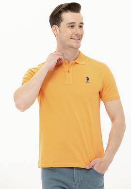 Erkek Turuncu Basic Polo Yaka Tişört - 50266337033