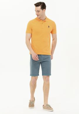 Erkek Turuncu Basic Polo Yaka Tişört - 50266337033
